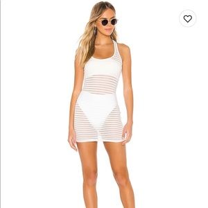 Superdown size XS white mesh dress